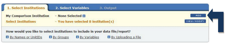 Create, Save, or Upload institutions image