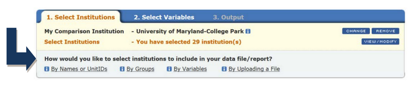 Create, Save, or Upload institutions image