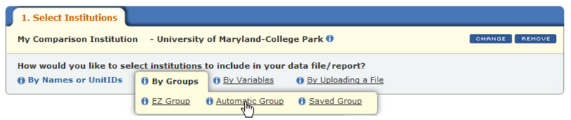 Create, Save, or Upload institutions image