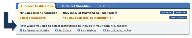 Create, Save, or Upload institutions image