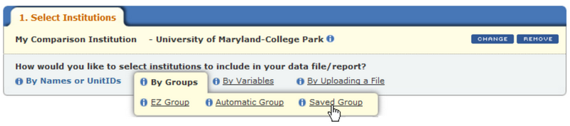 Create, Save, or Upload institutions image