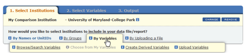 Create, Save, or Upload institutions image
