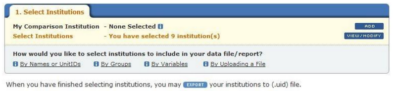 Create, Save, or Upload institutions image