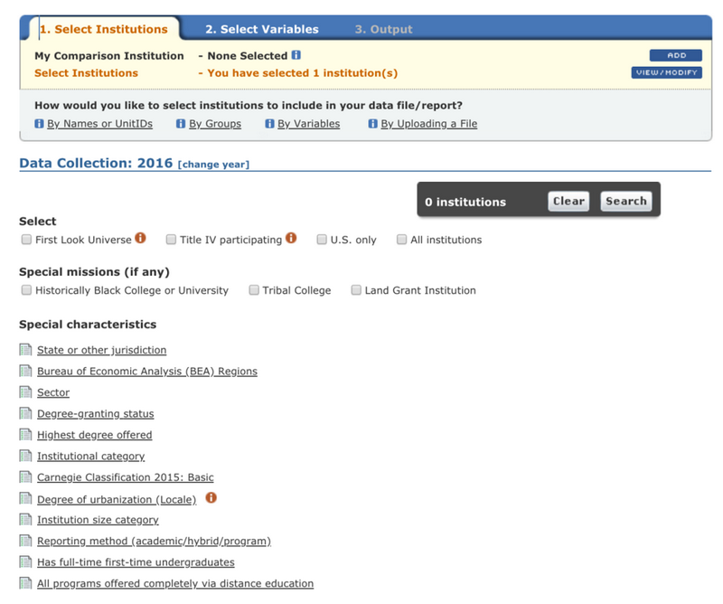 Create, Save, or Upload institutions image