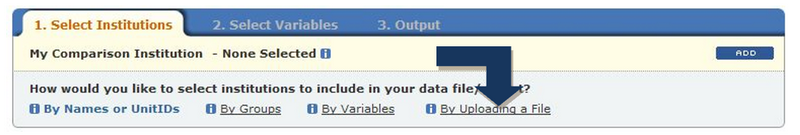 Create, Save, or Upload institutions image