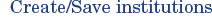Create institution group